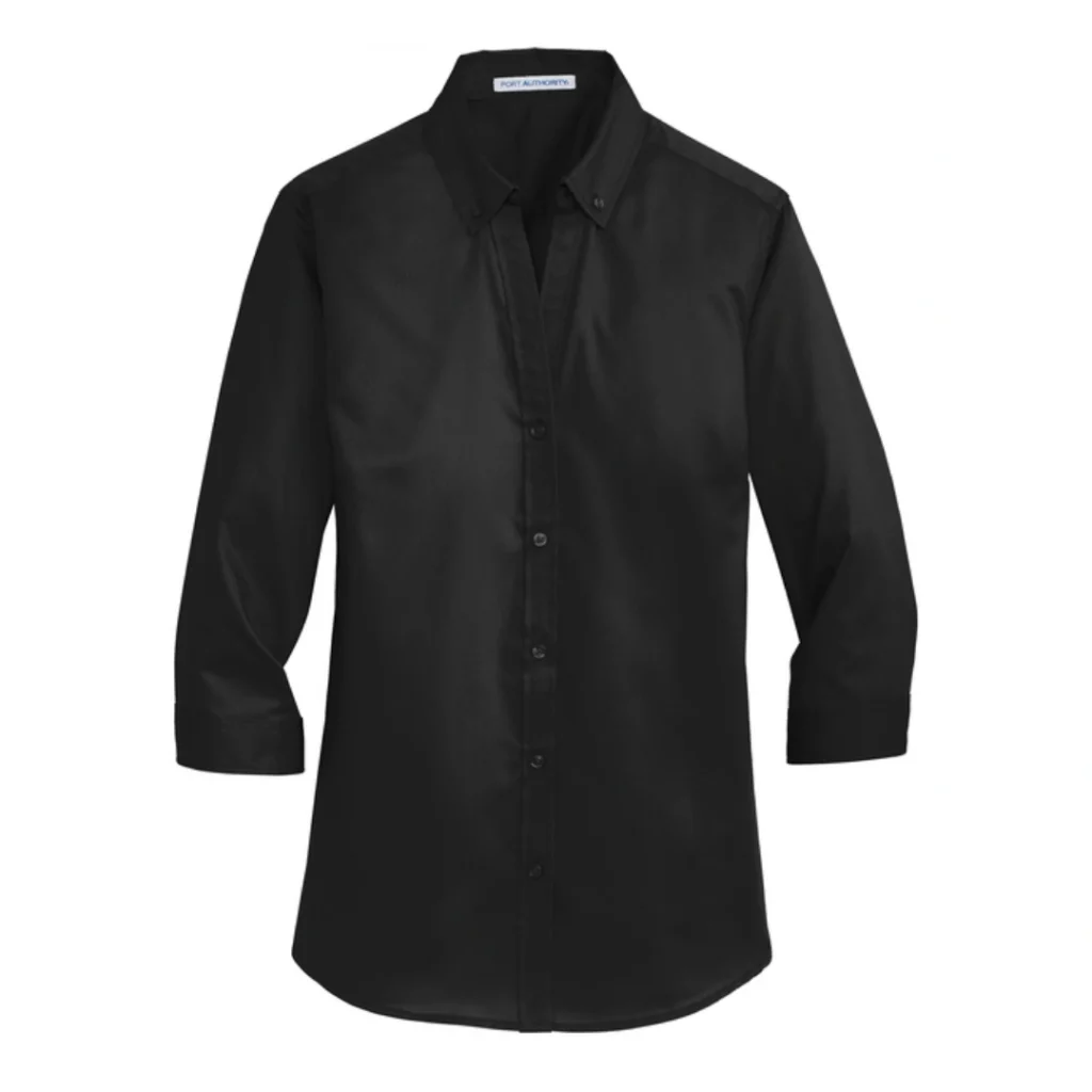 Port Authority® Women's 3/4-Sleeve SuperPro™ Twill Shirt